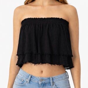 Strapless Flowy Top